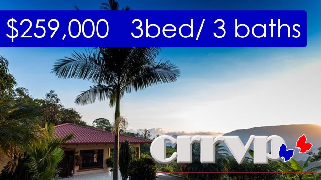 Costa Rica Mountain Home For Sale in Purical 259K 3bed/3bath