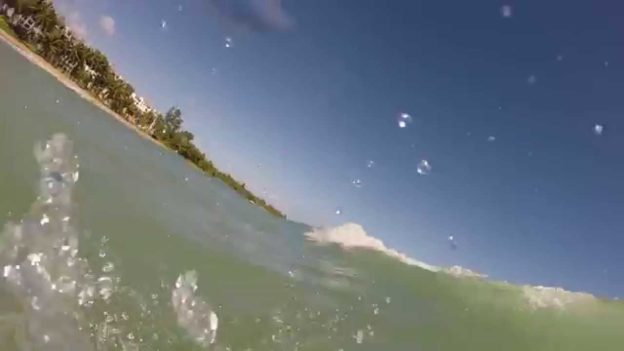 Bodysurfing at Rio Mar Beach Ocean Villas Wyndham Puerto Rico